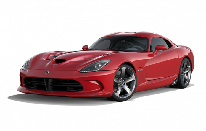 Red Dodge Viper Sports Car