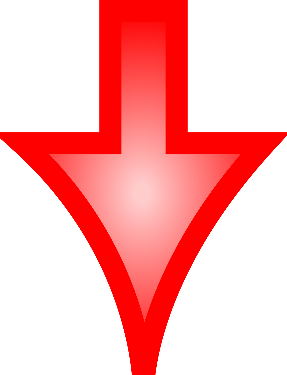 Red Down Arrow Png Transparent, Png Download PNG with transparent background