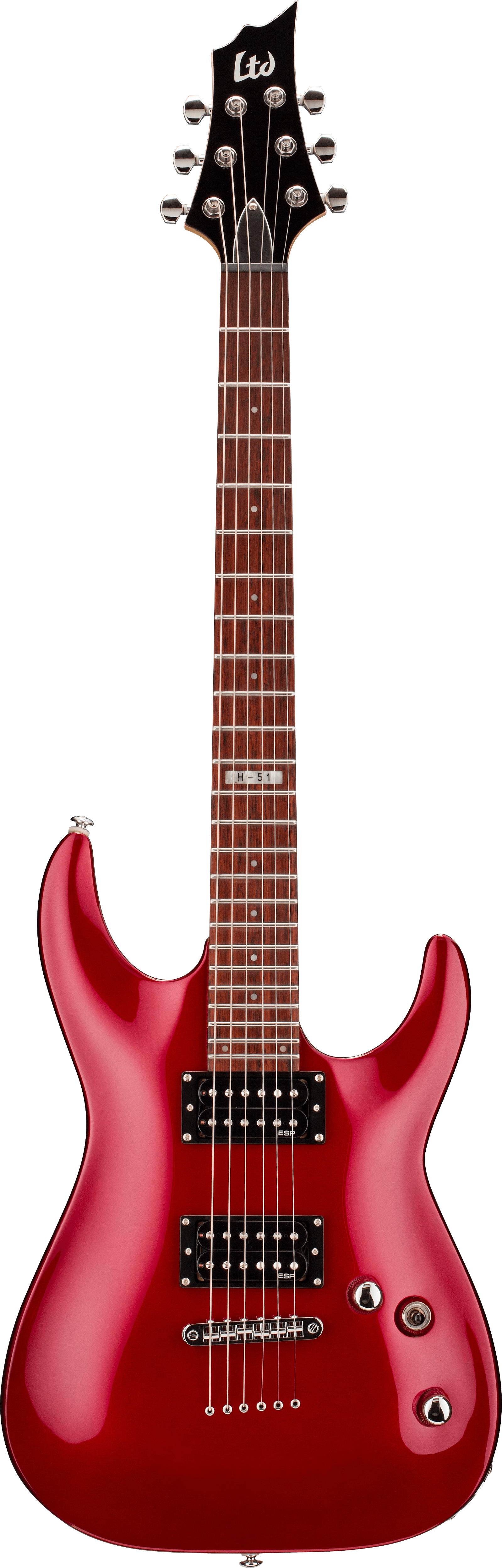 Red Electric Guitar Isolated