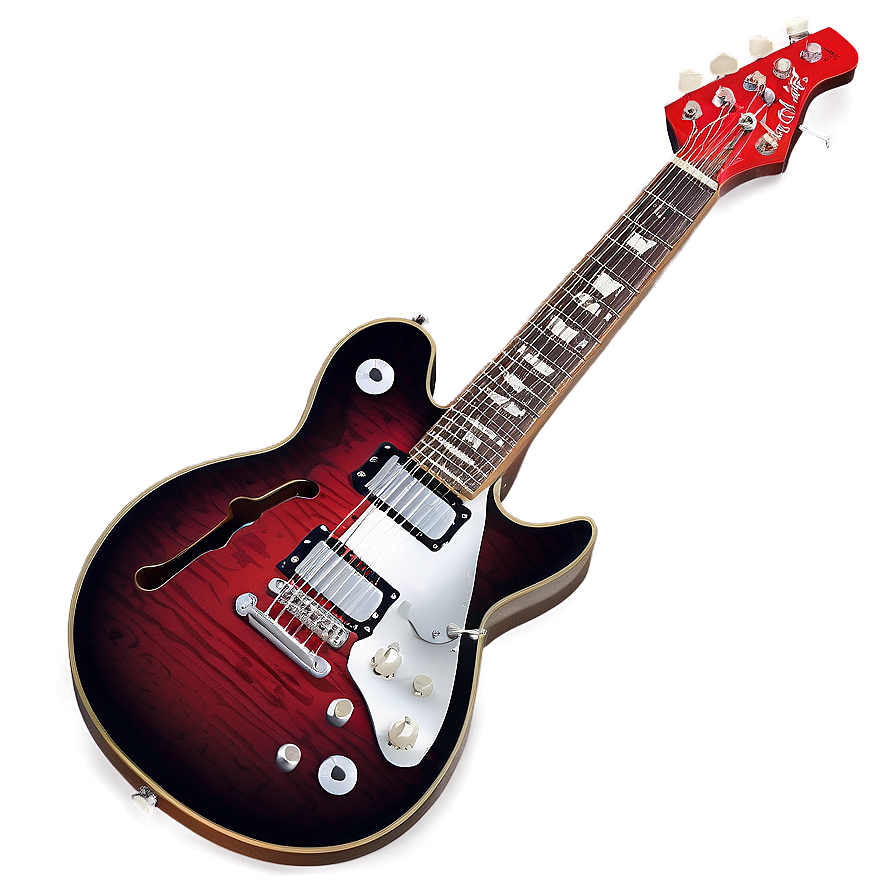 Red Electric Guitar Png 30