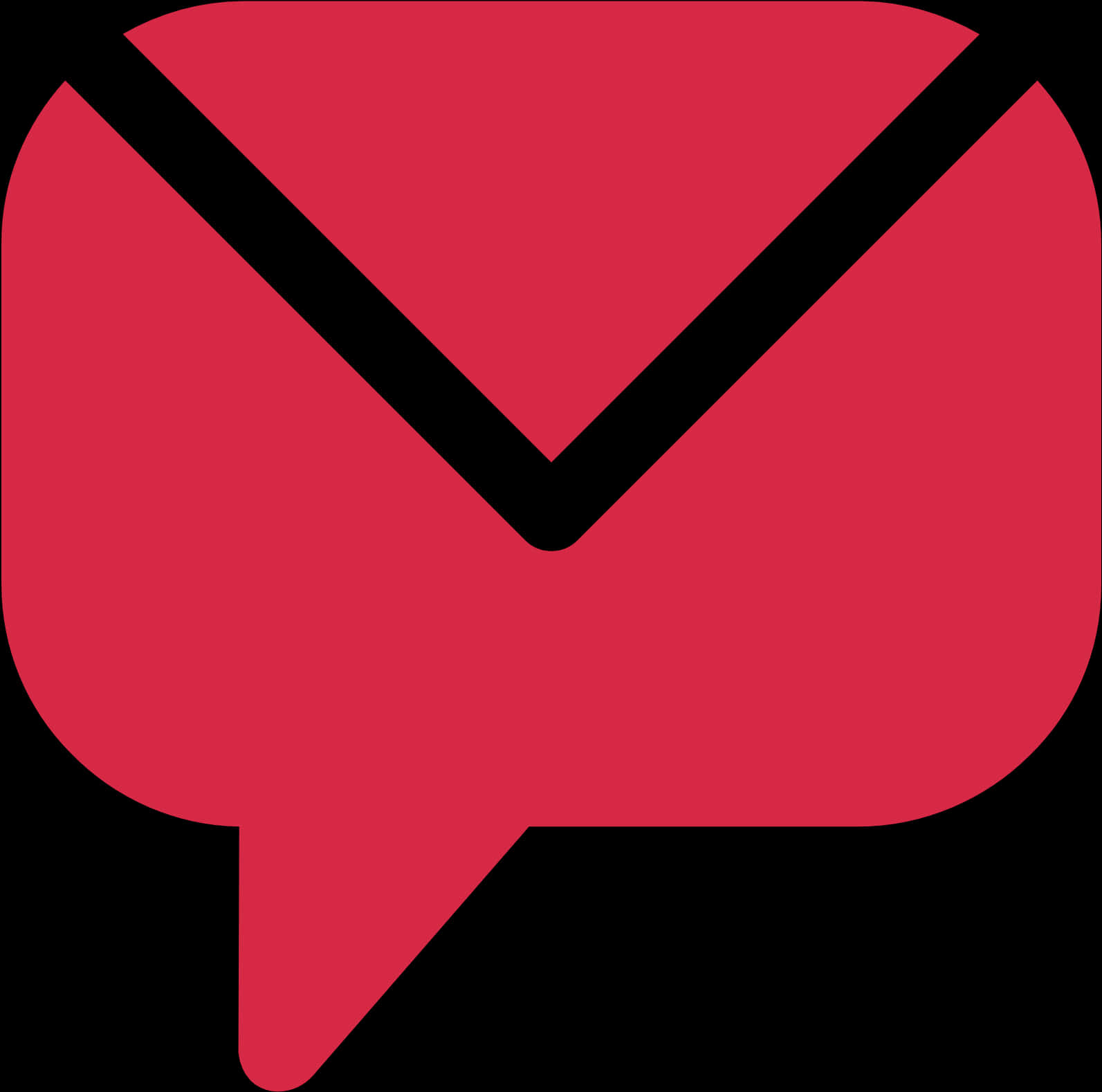 Red Email Icon PNG image with a transparent background, free high-resolution download