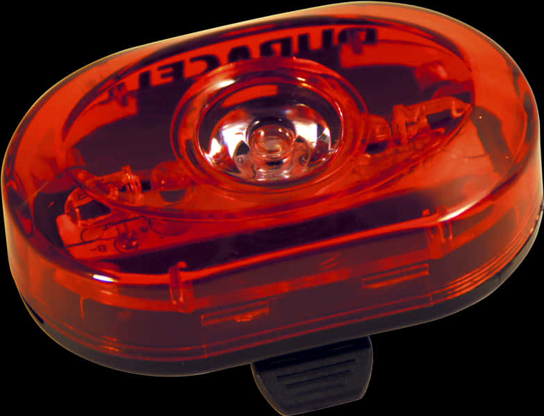 Red Emergency Light Top View