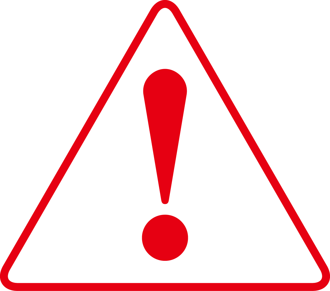 Red Exclamation Warning Sign