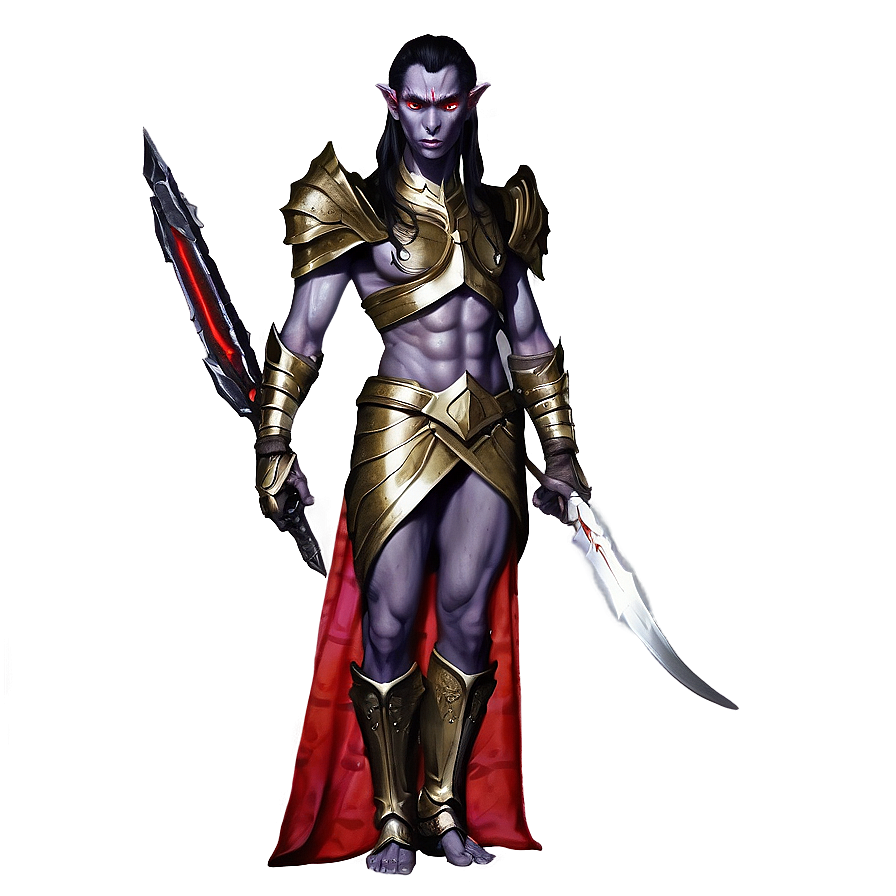 Red Eyes Dark Elf Png Qcf