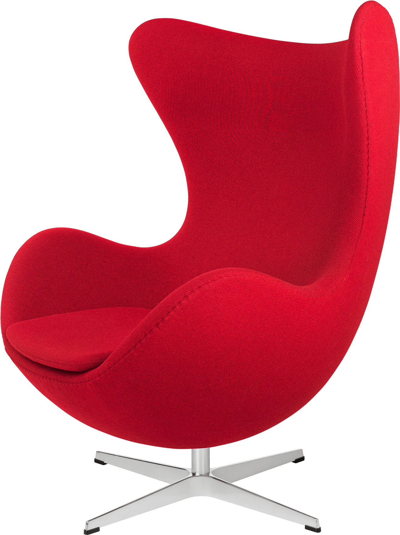 Egg Chair Red Fabric - Egg, HD Png Download PNG with transparent background