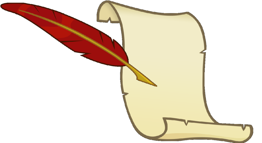 Red Feather Penand Scroll