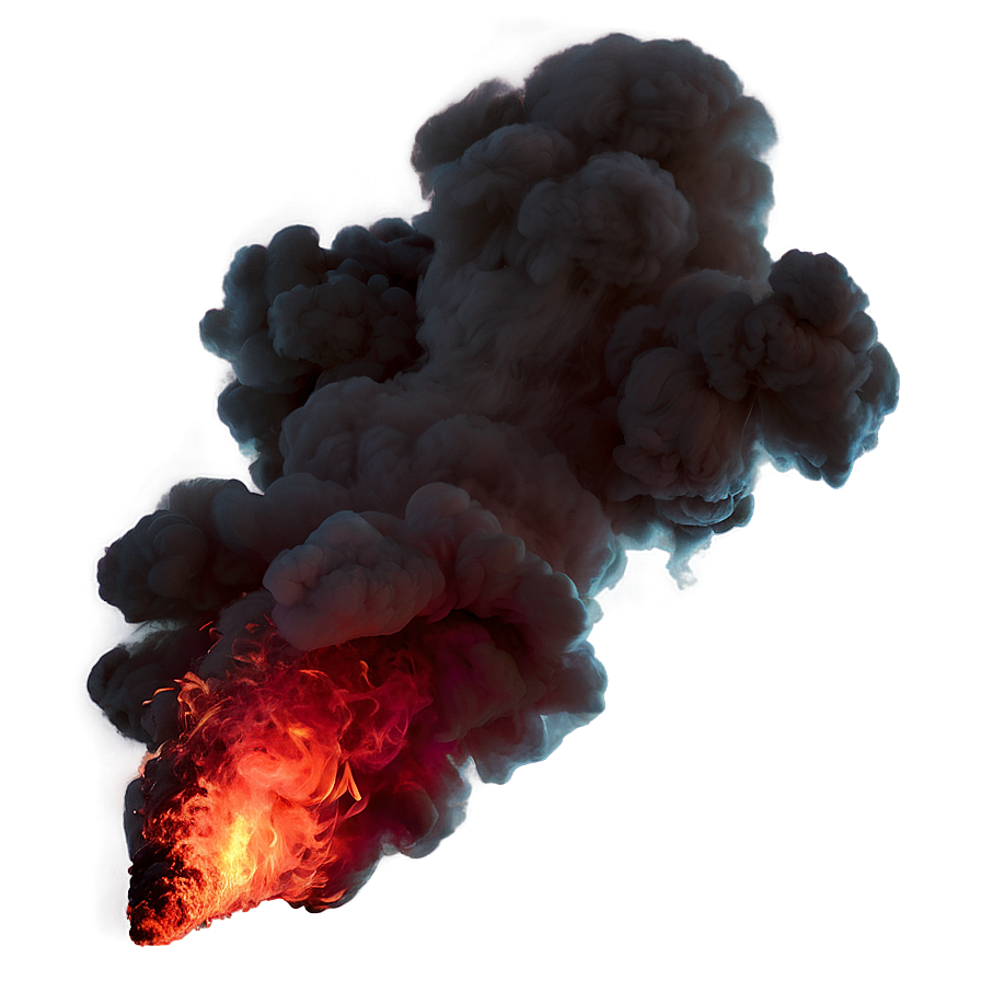 Red Fire And Smoke Png 06252024