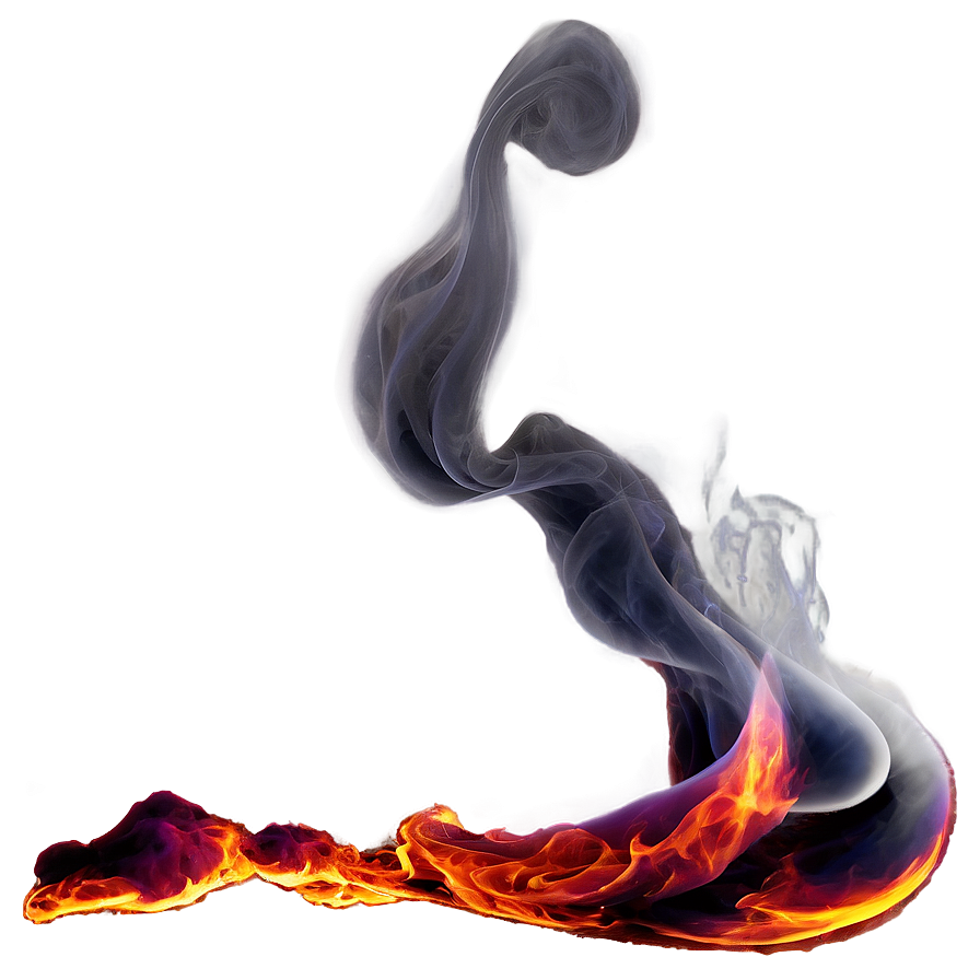 Red Fire And Smoke Png 75