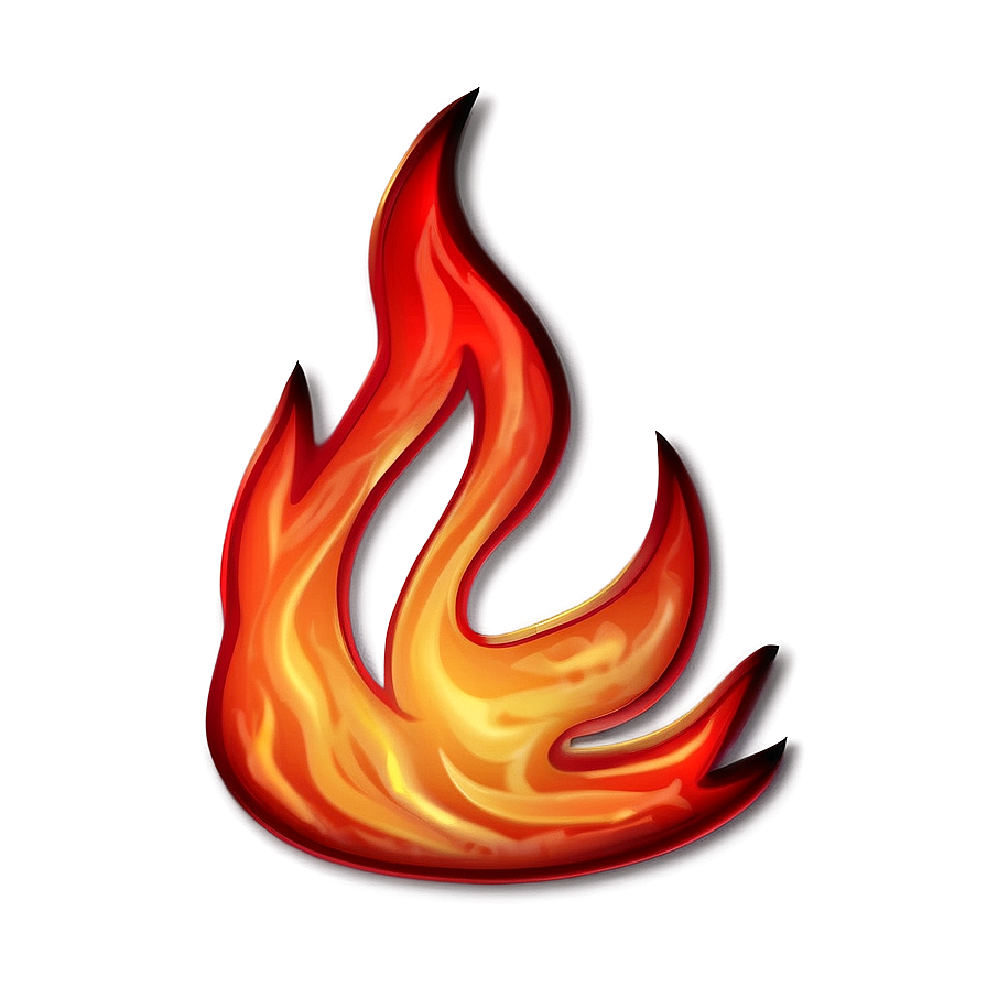 Red Fire Emoji Clipart PNG 05042024 PNG with transparent background