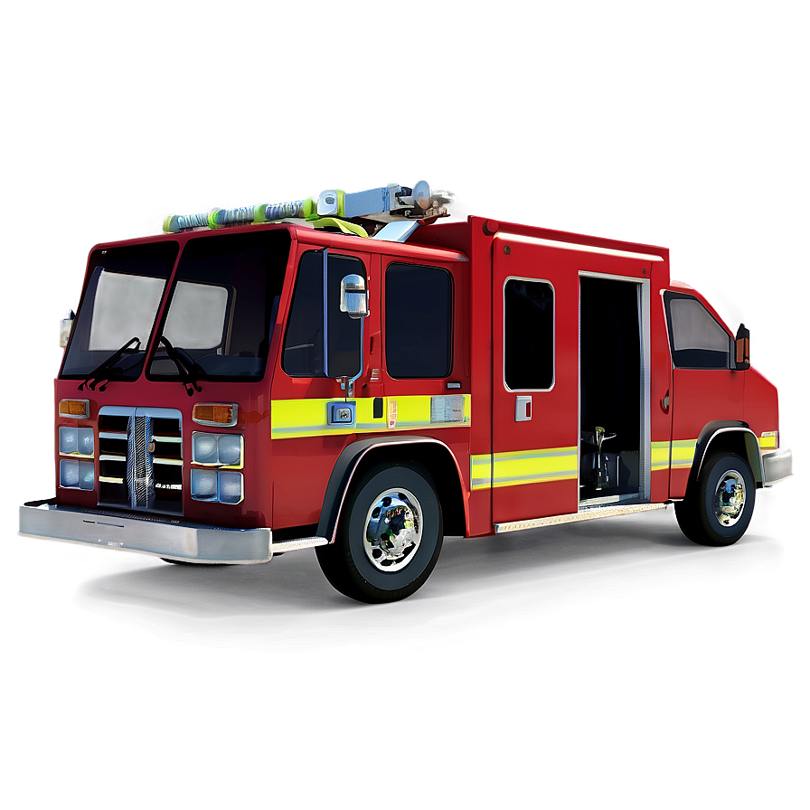 Red Firefighter Van Png 24