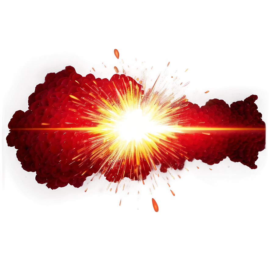 Red Flare Explosion Png 06122024