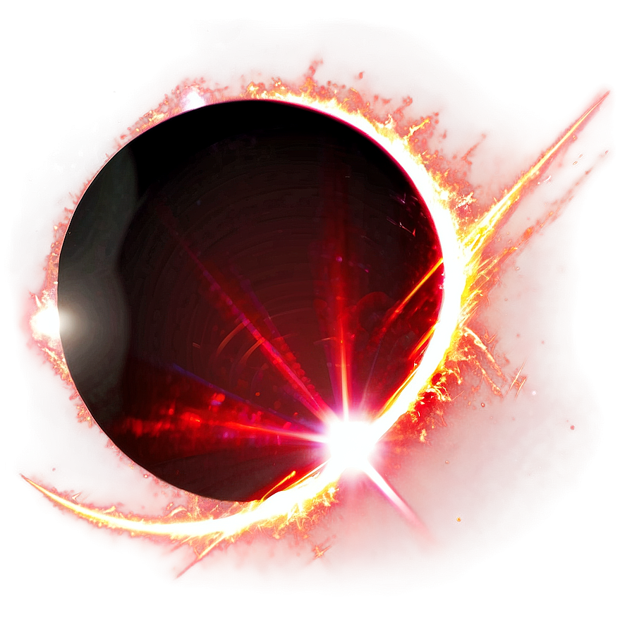 Red Flash Lens Flare Png 16