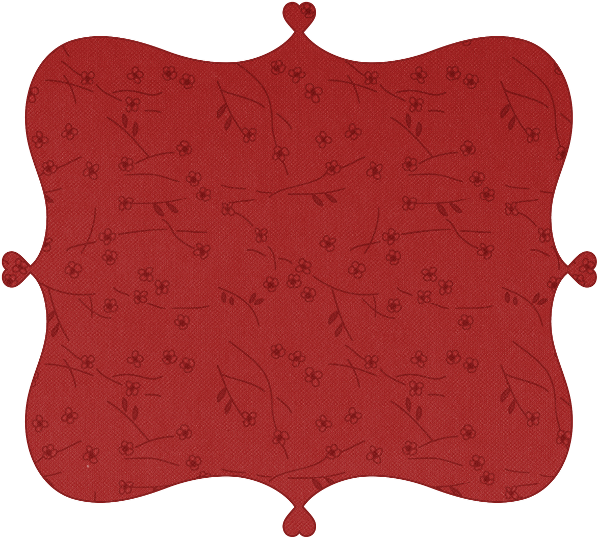 Red Floral Tablecloth Design