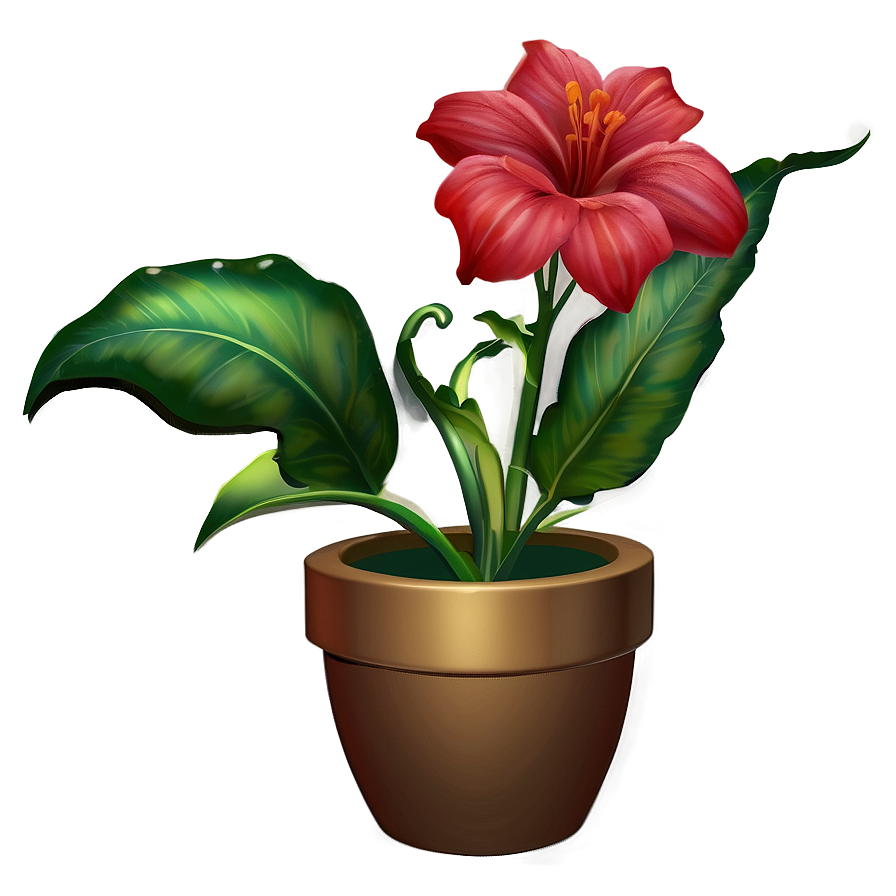 Red Flowers Fantasy Png 45