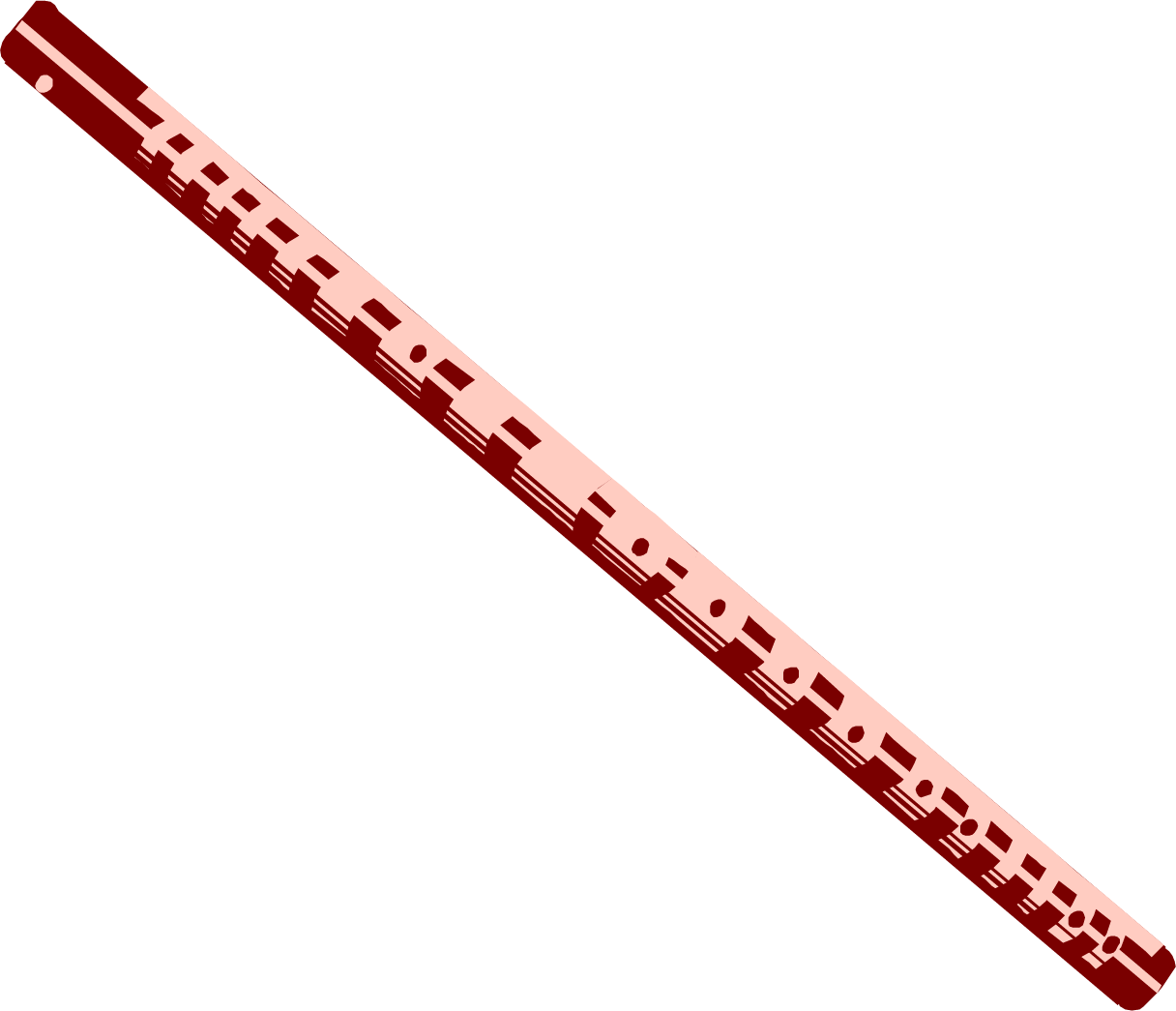 Red Flute Illustration