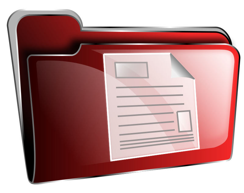 Red Folder Document Icon