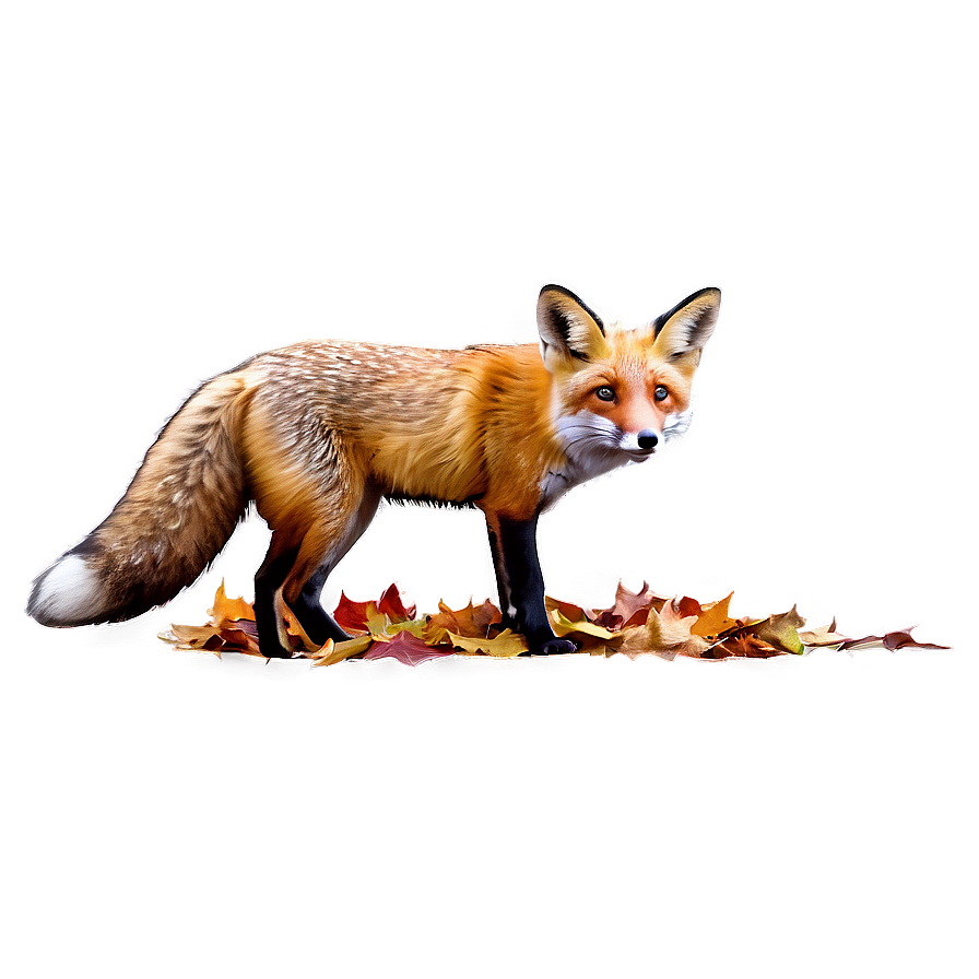 Red Fox In Autumn Png 06242024