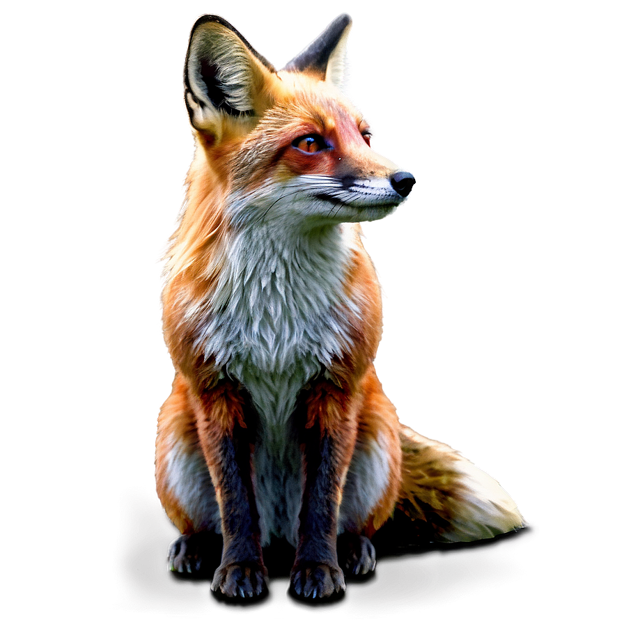 Red Fox Sitting Png 30