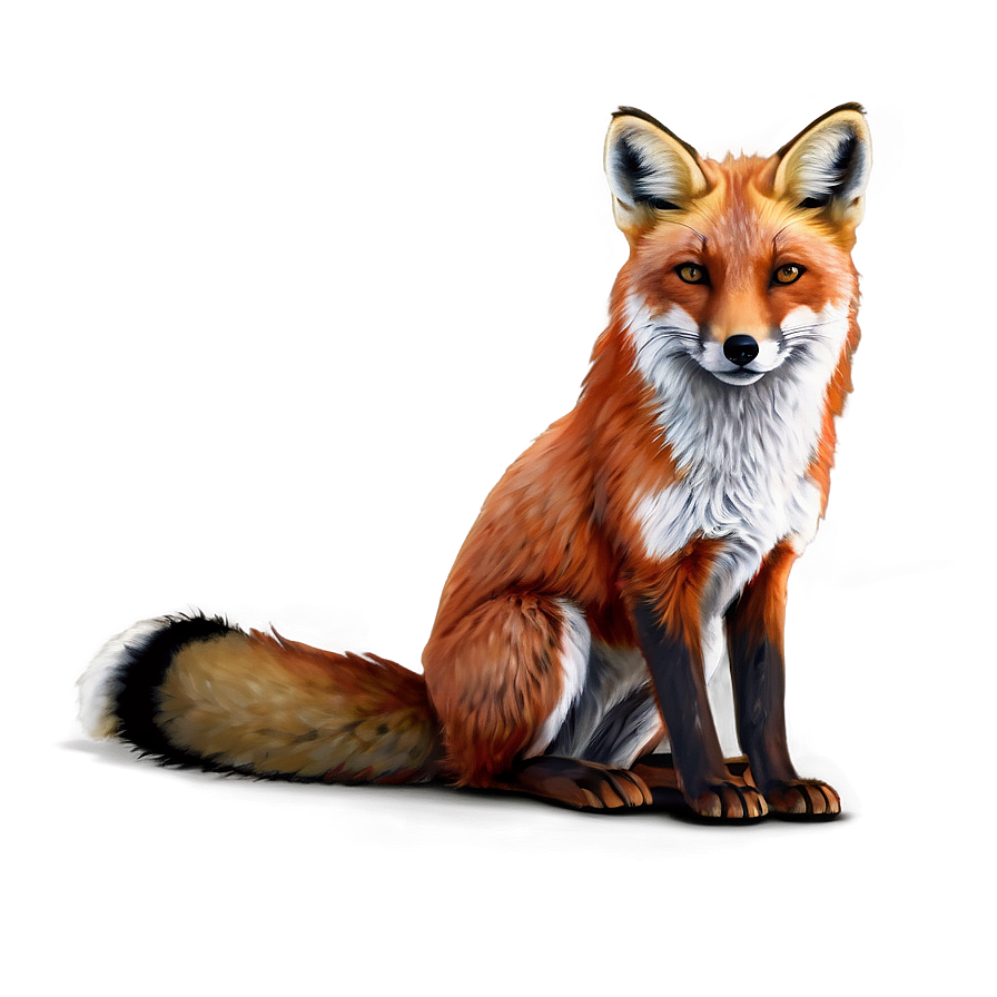 Red Fox Sitting Png 46