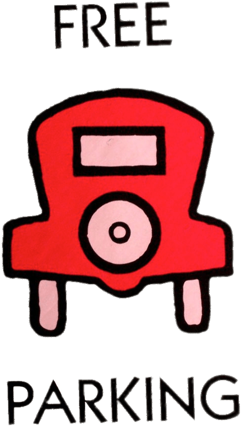 Monopoly Free Parking - Free Parking Symbol Monopoly, HD Png Download PNG with transparent background