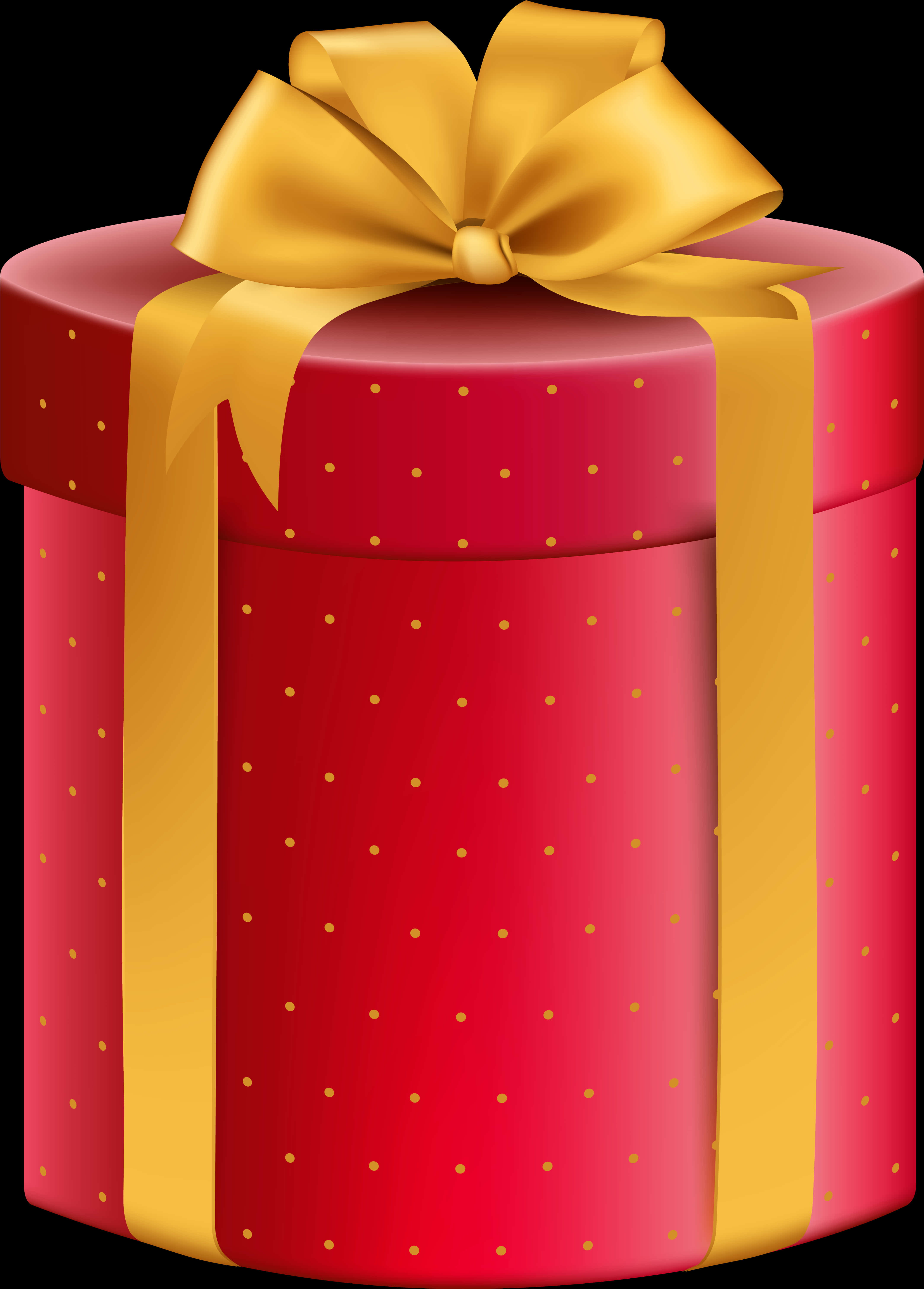 Red Gift Boxwith Golden Ribbon