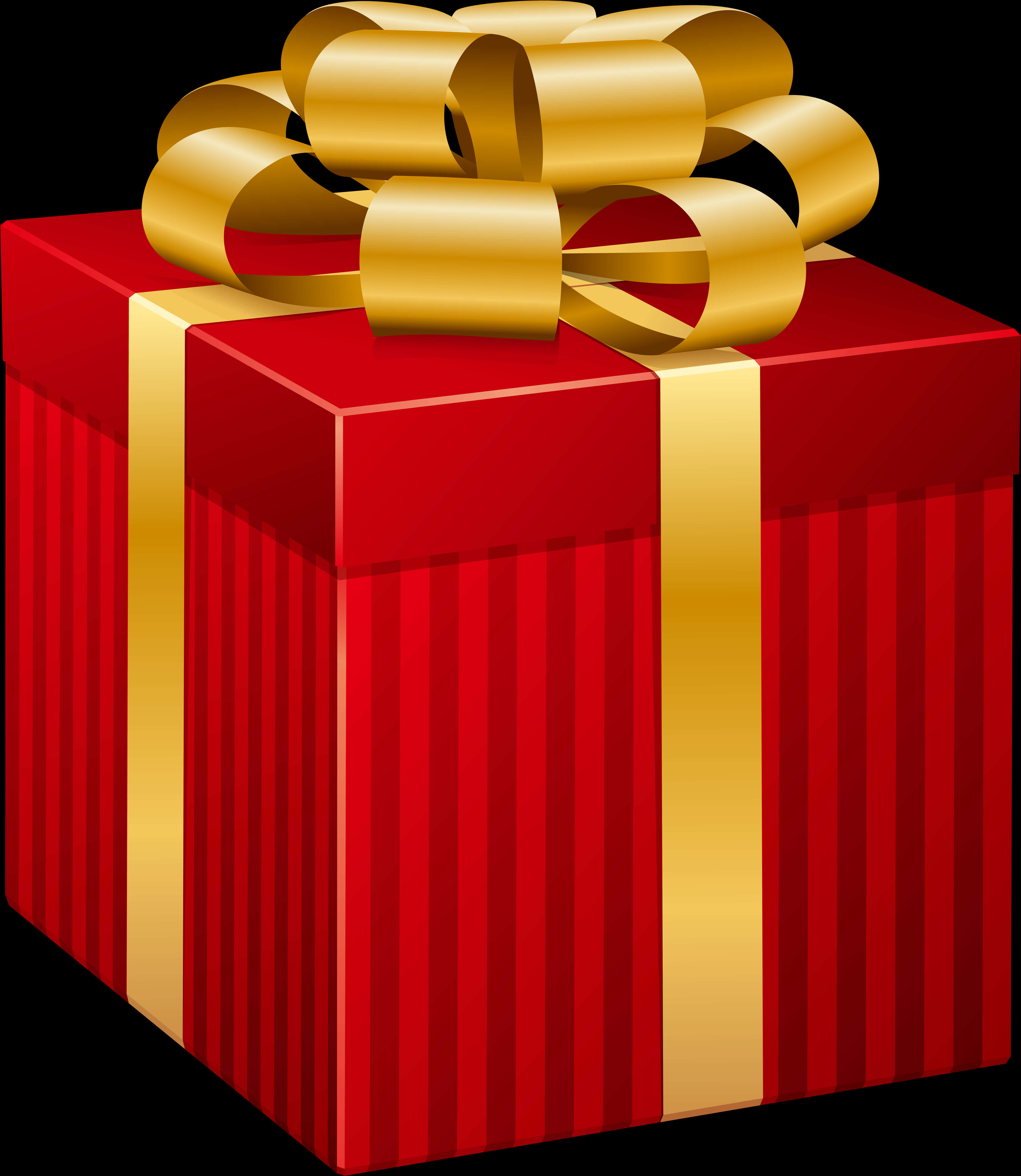 Red Striped Gift Png - Gift Box Clipart Png, Transparent Png PNG with transparent background