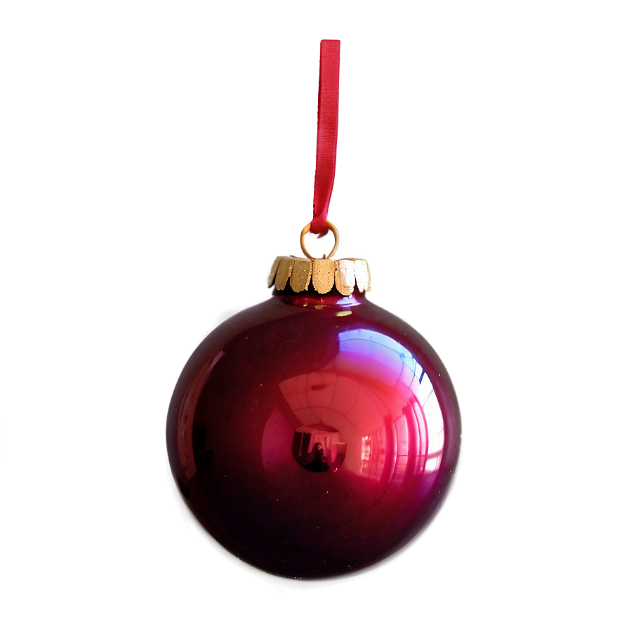 Red Glass Ornament Png Nfc