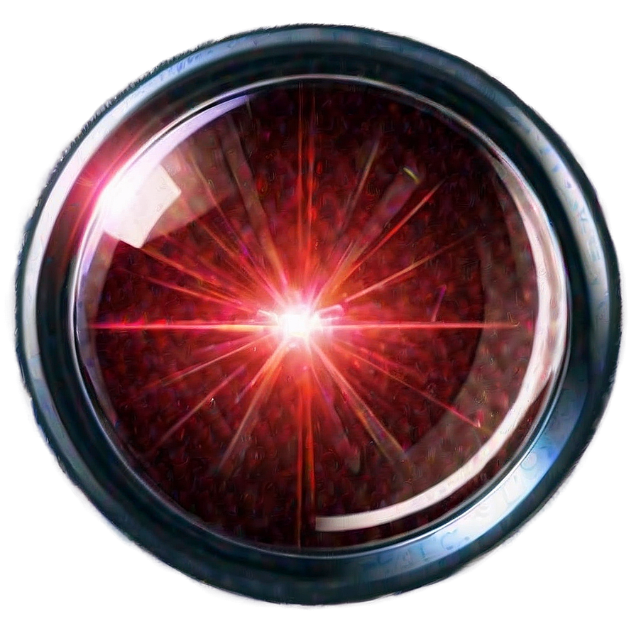 Red Glint Lens Flare Png Cik