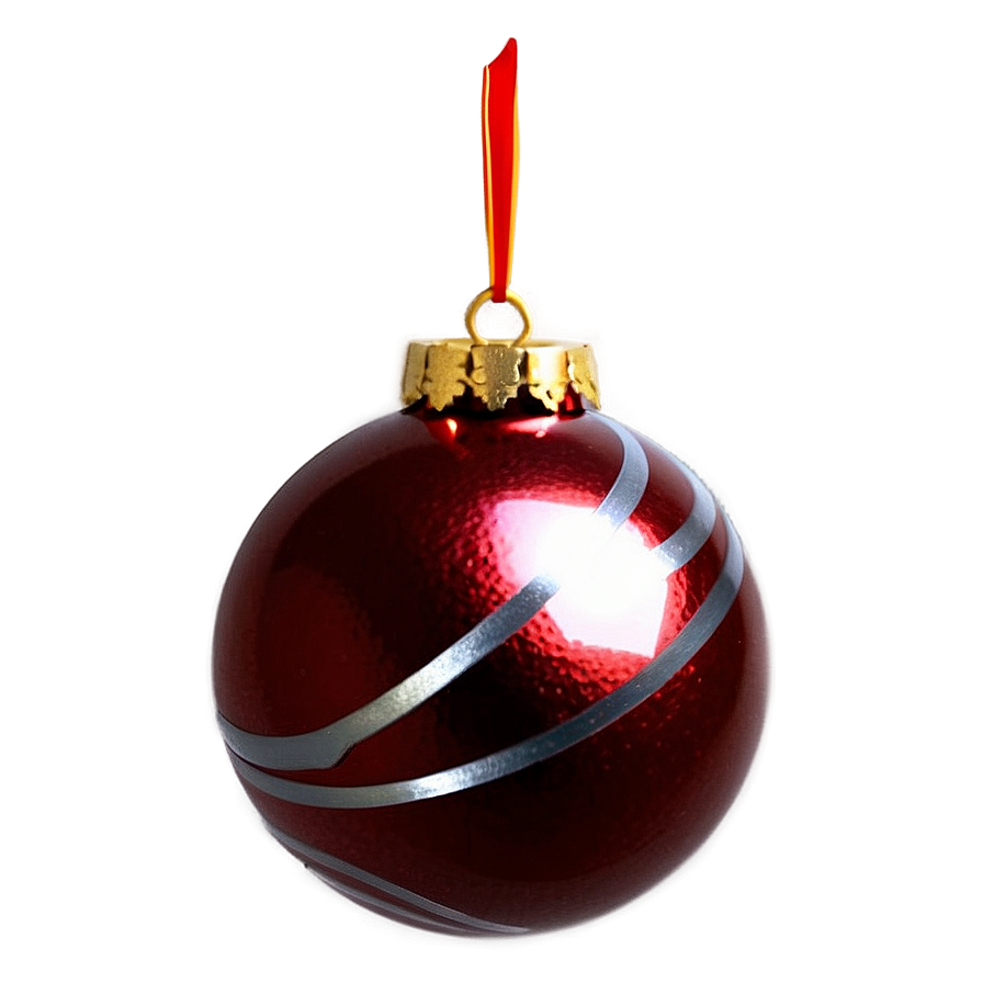 Red Glitter Ornament Png 99