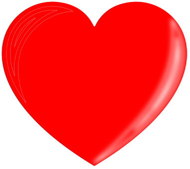 Red Glossy Heart Graphic