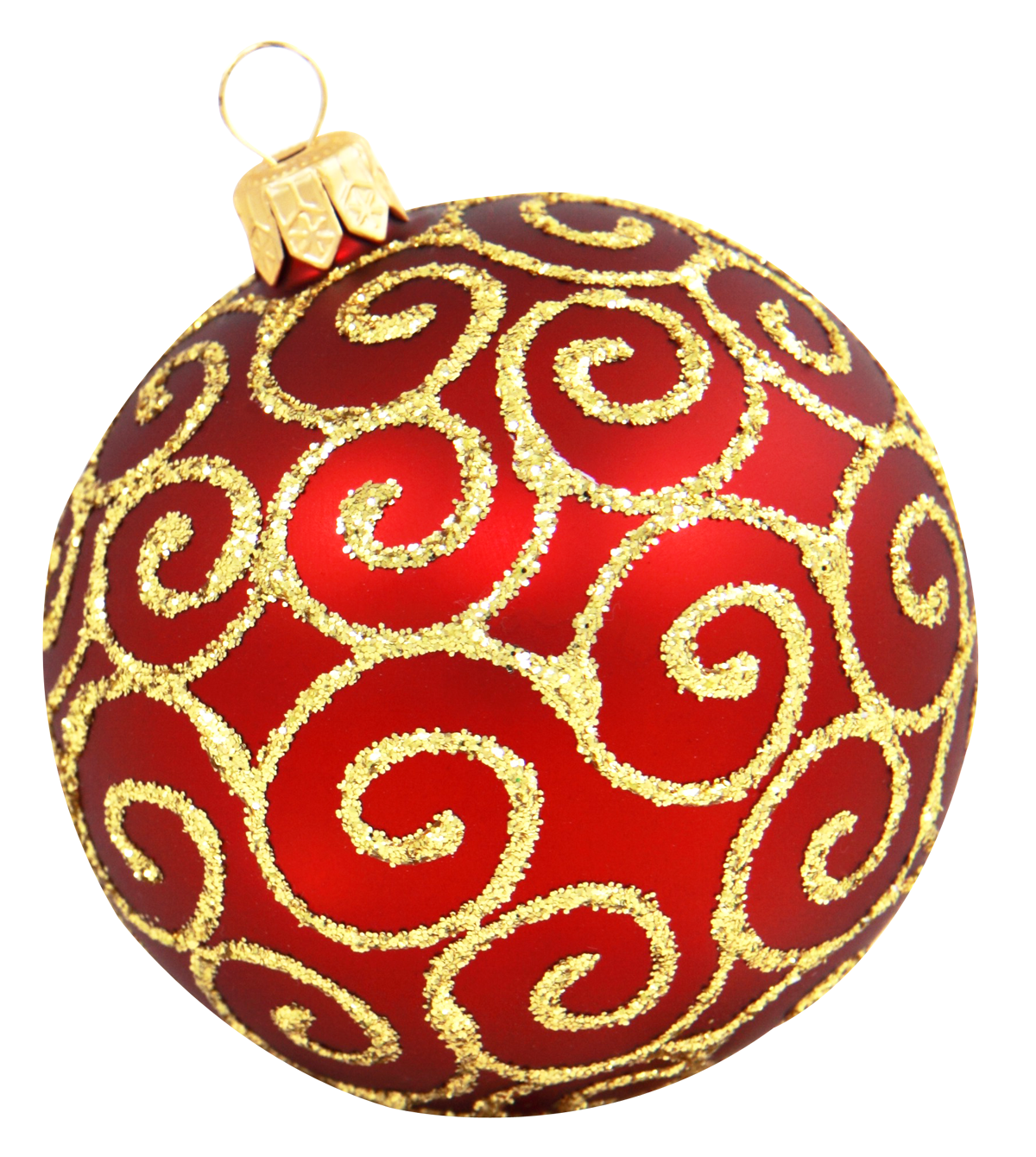 Red Gold Christmas Ornament