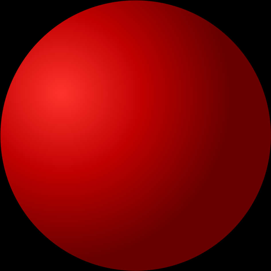 Red Gradient Sphere Graphic