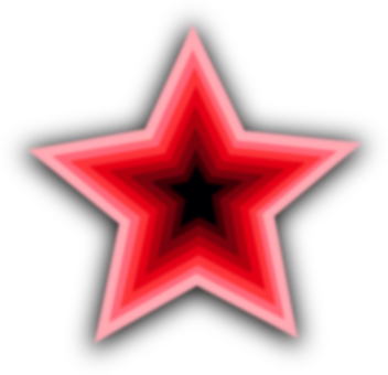 Red Gradient Star Blur Background PNG with transparent background