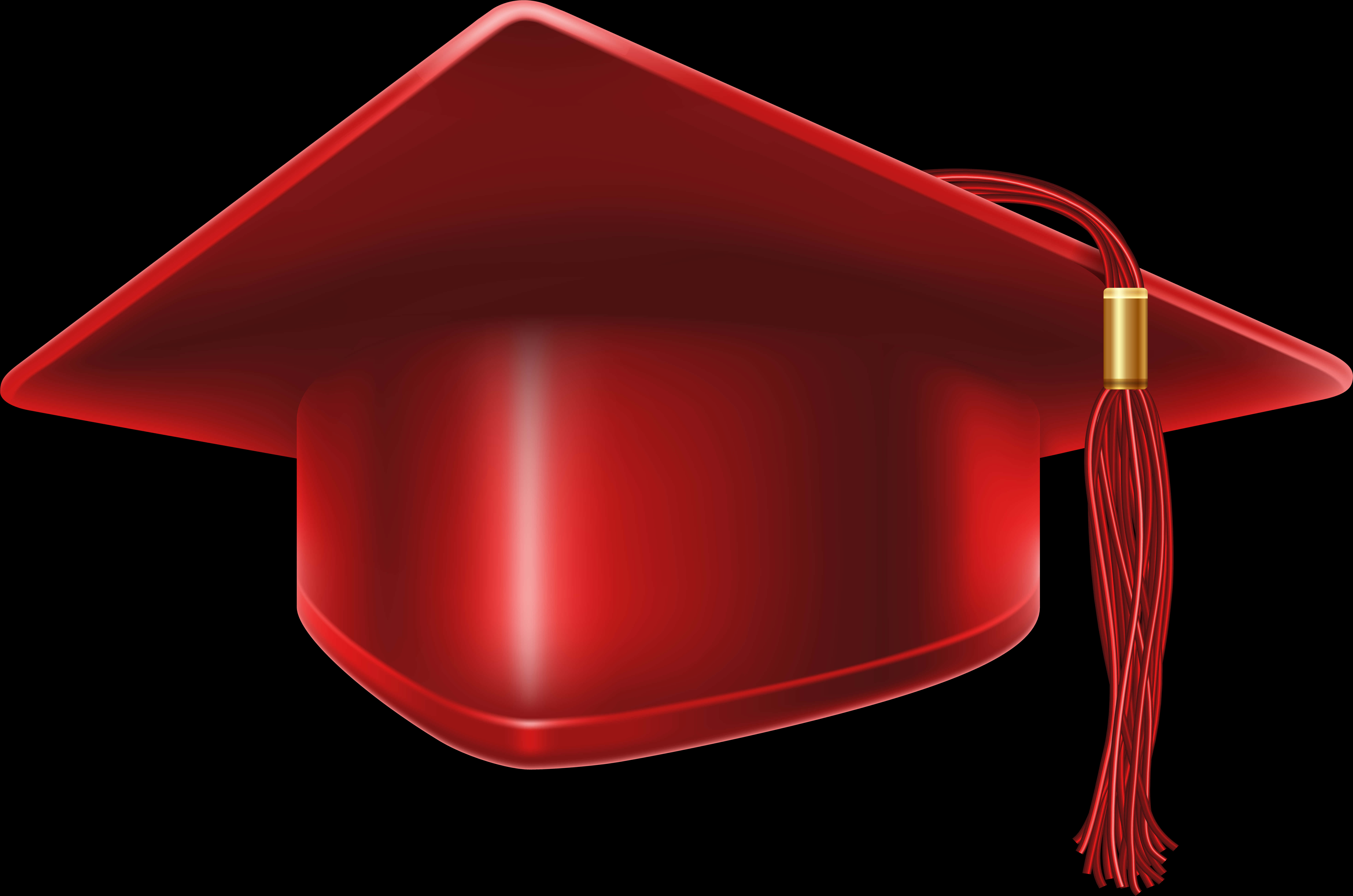Degree Hat Png - Red Graduation Backgrounds, Transparent Png PNG with transparent background