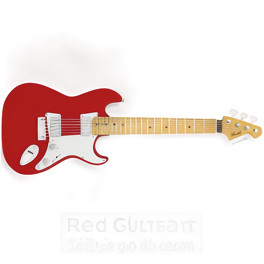 Red Guitar Silhouette Png Qwv