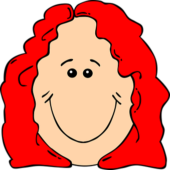 Red Haired Cartoon Face