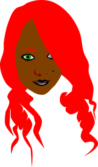 Red Haired Cartoon Woman