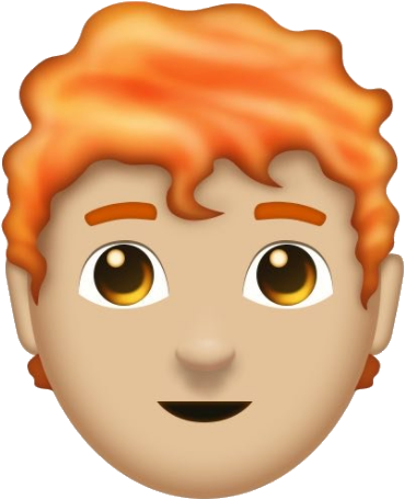 Red Haired Emoji Face