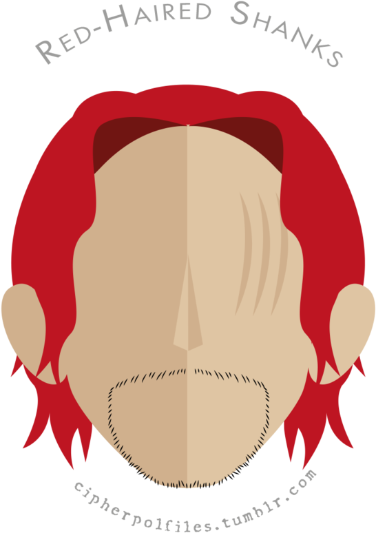 Red Haired_ Shanks_ Animated_ Character PNG image with a transparent background, free high-resolution download