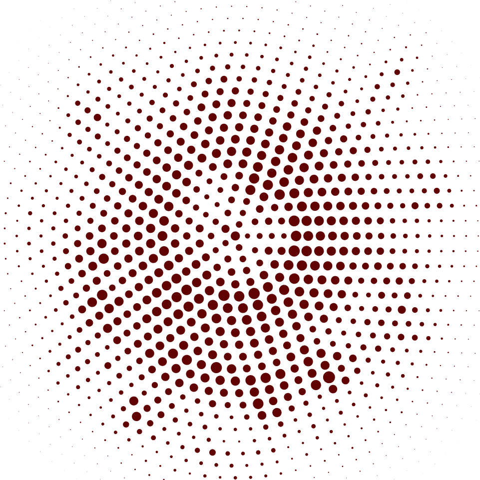 Red Halftone Pattern Spiral