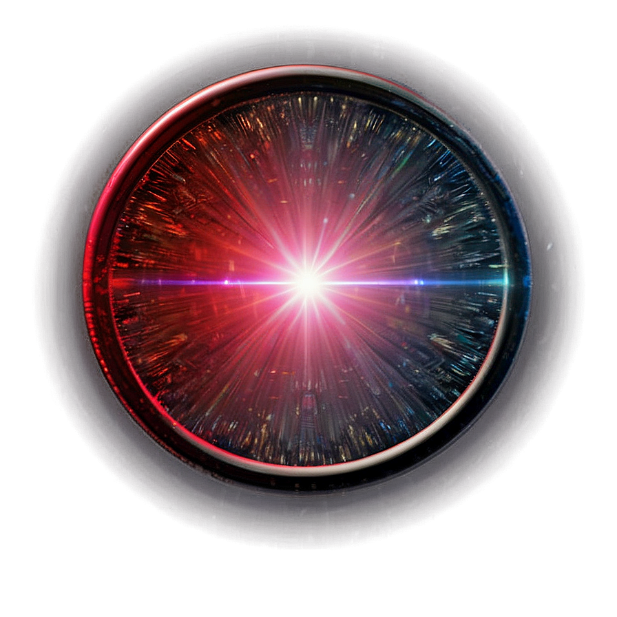 Red Halo Lens Flare Png Dny