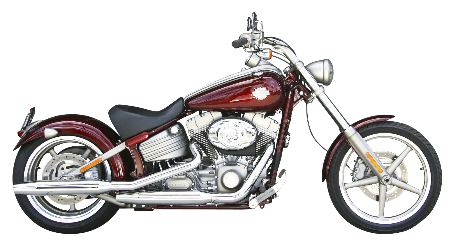 Red Harley Davidson Motorcycle