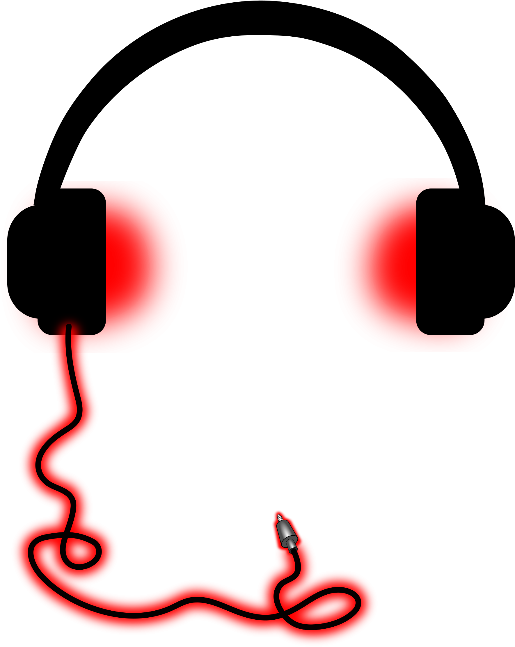 Red Headphones Gray Background PNG image with a transparent background, free high-resolution download
