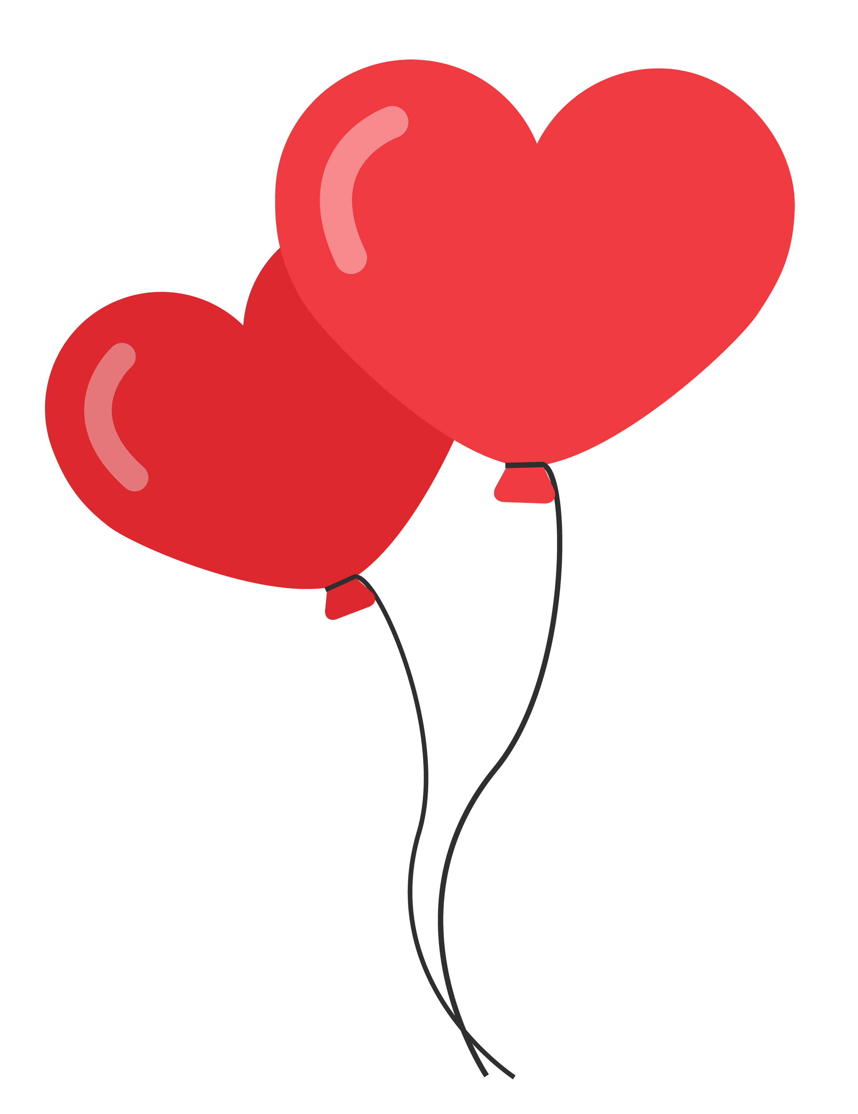 Red Heart Balloons