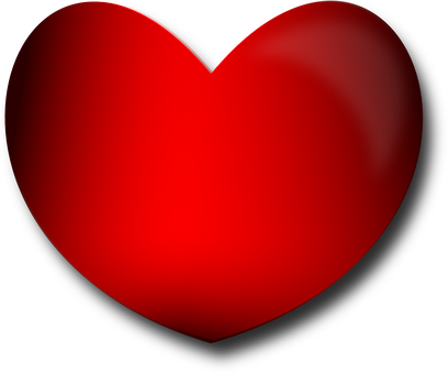 Red Heart Black Background