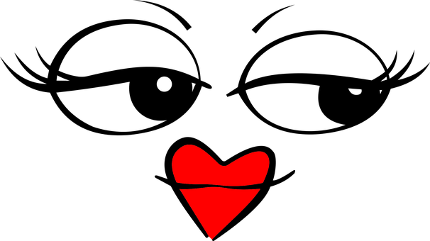 Red Heart Black Background