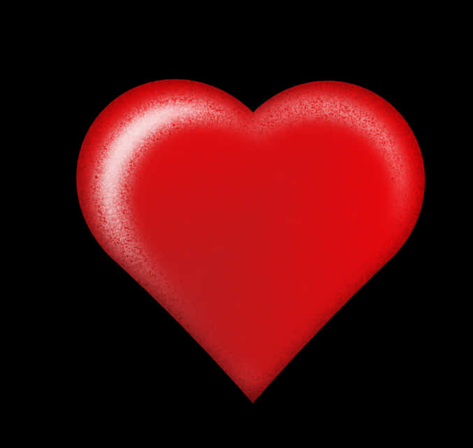 Red Heart Cliparton Black Background