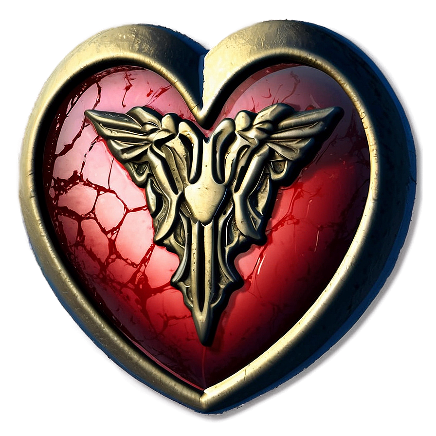 Red Heart Emblem PNG 05252024 PNG image with a transparent background, free high-resolution download