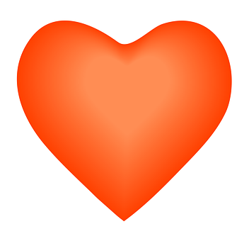 Red Heart Icon PNG with transparent background
