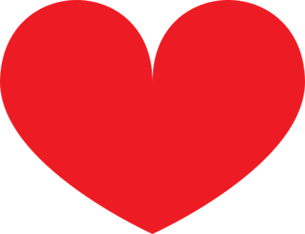 Red Heart Shape Graphic